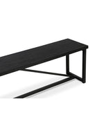 Black Pine Wood Bench | Novi Living Sierra | Oroa.com
