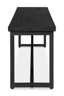 Black Pine Wood Bench | Novi Living Sierra | Oroa.com