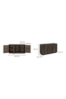 Contract furniture - Matte Pine 3-Door Sideboard - www.oroatrade.com