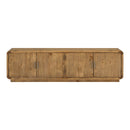 Rustic Pine 4-Door Media Cabinet | Novi Living Monterey | Oroa.com