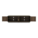 Rustic Pine 4-Door Media Cabinet | Novi Living Monterey | Oroa.com