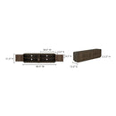 Rustic Pine 4-Door Media Cabinet | Novi Living Monterey | Oroa.com
