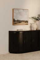Contract furniture - Pine Wood 4-Door Sideboard - www.oroatrade.com