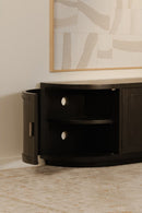 Contract furniture - Pine Wood 4-Door Media Cabinet - www.oroatrade.com