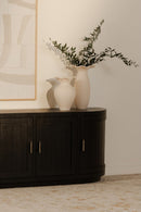 Contract furniture - Pine Wood 4-Door Media Cabinet - www.oroatrade.com