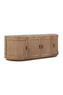 Contract furniture - Pine Wood 4-Door Media Cabinet - www.oroatrade.com