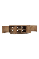 Contract furniture - Pine Wood 4-Door Media Cabinet - www.oroatrade.com