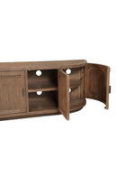 Contract furniture - Pine Wood 4-Door Media Cabinet - www.oroatrade.com