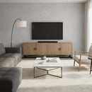 Pine Wood 4-Door Media Unit | Novi Living Sierra