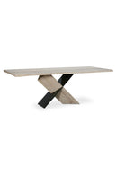 Contract furniture - White Waxed Oak Dining Table - www.oroatrade.com