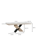 Contract furniture - White Waxed Oak Dining Table - www.oroatrade.com