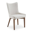 Beige Curved High-back Dining Chair | Novi Living Potter