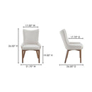 Beige Curved High-back Dining Chair | Novi Living Potter