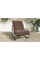Minimalist Outdoor Wicker Rocking Chair | Novi Living Lyra | Oroa.com