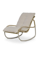 Minimalist Outdoor Wicker Rocking Chair | Novi Living Lyra | Oroa.com