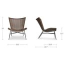 Brown Wicker Outdoor Accent Chair | Novi Living Paige