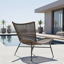 Brown Wicker Outdoor Accent Chair | Novi Living Paige