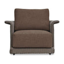 Hospitality furniture - Curved Arm Wicker Outdoor Chair - www.oroatrade.com