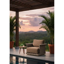 Hospitality furniture - Curved Arm Wicker Outdoor Chair - www.oroatrade.com