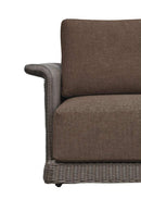 Curved Arm Wicker Outdoor Chair | Novi Living Meredith | Oroa.com