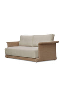 Curved Arm Wicker Outdoor Sofa | Novi Living Meredith | Oroa.com