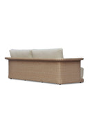 Curved Arm Wicker Outdoor Sofa | Novi Living Meredith | Oroa.com