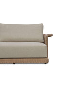 Curved Arm Wicker Outdoor Sofa | Novi Living Meredith | Oroa.com