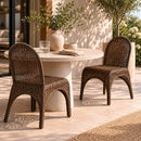 Hospitality furniture - Classic Wicker Outdoor Dining Chairs (2) - www.oroatrade.com