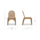 Hospitality furniture - Classic Wicker Outdoor Dining Chairs (2) - www.oroatrade.com