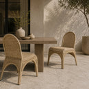 Hospitality furniture - Classic Wicker Outdoor Dining Chairs (2) - www.oroatrade.com