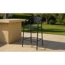 Basketweave Outdoor Bar Stool | Novi Living Zola
