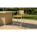 Basketweave Outdoor Bar Stool | Novi Living Zola