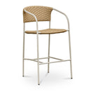 Basketweave Outdoor Bar Stool | Novi Living Zola