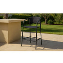 Basketweave Outdoor Counter Chair | Novi Living Zola