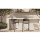 Basketweave Outdoor Counter Chair | Novi Living Zola