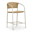 Basketweave Outdoor Counter Chair | Novi Living Zola