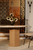 Hospitality furniture - Jute-Wrapped Base Dining Table - www.oroatrade.com