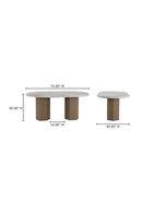 Hospitality furniture - Jute-Wrapped Base Dining Table - www.oroatrade.com