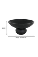 Hospitality furniture - Black Terracotta Decorative Bowl - www.oroatrade.com