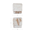 Italian Marble Square Side Table | Novi Living Layla