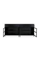 Black Metal 4-Door Sideboard | Novi Living Henry | Oroa.com