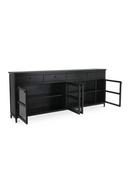 Black Metal 4-Door Sideboard | Novi Living Henry | Oroa.com