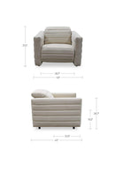 Channeled Recliner Lounge Chair | Novi Living Juno | Oroa.com
