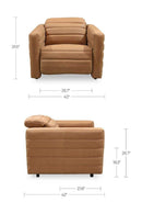 Channeled Recliner Lounge Chair | Novi Living Juno | Oroa.com