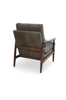 Walnut Framed Leather Accent Chair | Novi Living Arturo | Oroatrade.com