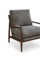 Walnut Framed Leather Accent Chair | Novi Living Arturo | Oroatrade.com