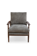 Walnut Framed Leather Accent Chair | Novi Living Arturo | Oroatrade.com