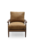 Walnut Framed Leather Accent Chair | Novi Living Arturo | Oroatrade.com