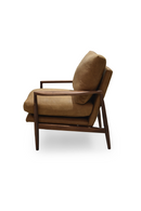Walnut Framed Leather Accent Chair | Novi Living Arturo | Oroa.com