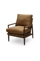 Walnut Framed Leather Accent Chair | Novi Living Arturo | Oroatrade.com